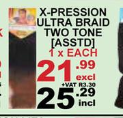 X-Pression Ultra Braid Two Tone Asst-1 x Each