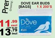 Dove Ear Buds Bags-1 x 200's