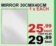 Mirror 30cm x 40cm-1 x Each