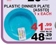 Plastic Dinner Plate-Each