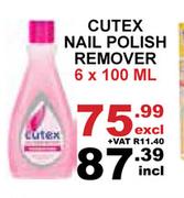 Cutex Nail Polish Remover-6 x 100ml