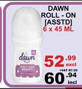 Dawn Roll On Assorted-6 x 45ml