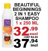 Beautiful Beginnings 2 In 1 Easy Shampoo-250ml