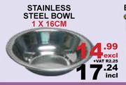 Stainless Steel Bowl 16cm