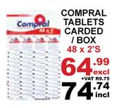 Compral Tablets Carded Box-48 x 2's