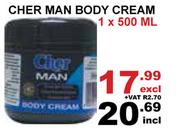 Cher Man Body Cream-500ml