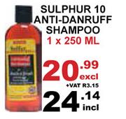 Sulphur 10 Anti Dandruff Shampoo-250ml