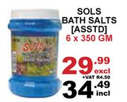 Sols Bath Salts Assorted-6 x 350g