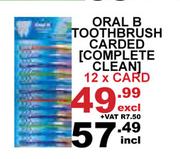 Oral B Toothbrush Carded Complete Clean-12 x Card