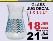 Glass Jug Decal 1.3Ltr-Each