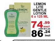 Lemon Lite Gentle Lotion-6 x 125ml