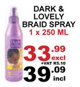 Dark & Lovely Braid Spray-250ml