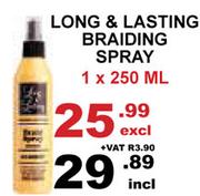 Long & Lasting Braiding Spray-250ml