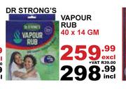 Dr.Strong's Vapour Rub-40 x 14g