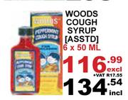 Woods Cough Syrup Assorted-6 x 50ml