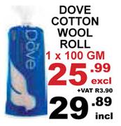 Dove Cotton Wool Roll-100g