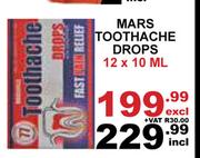 Mars Toothache Drops-12 x 10ml