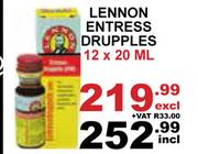 Lennon Entress Drupples-12 x 20ml