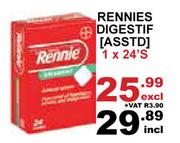 Rennies Digestif Assorted-1 x 24's
