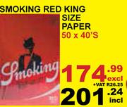 Smoking Red King Paper-50 x 40's
