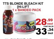 TTS Blonde Bleach Kit Hi-Lift Banded Pack