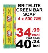 Britelite Green Bar Soap-4 x 500g