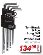 Tomi Hawk 9 Pce Long Ball Point Wrench Set FED.AKT22933-Per Set