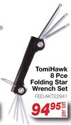 Tomi Hawk 8 Pce Folding Star Wrench Set FED.AKT22941