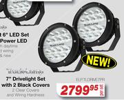 Truck Lamp 7" Drive Light Set With 2 Black Covers ELP.TLDRIVE7PR-Per Set
