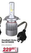 Headlight Globe Set H4 6000K ERG.LEDHIDH4-Per Set