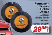 Renault Permanent Licence Holder Domed FED.LICENSEPH