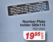 Number Plate Holder 520 x 113 FED.VN04