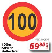 100Km Sticker Reflective FED.100KM