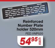 Reinforced Number Plate Holder 520mm FED.VNP520