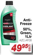 Auto Zone Anti Freeze 50% Green AZC.AF08-1L
