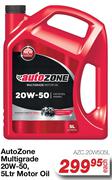 Auto Zone Multigrade 20W-50 Motor Oil AZC.20W505L-5Ltr