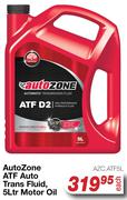 Auto Zone ATF Auto Trans Fluid Motor Oil AZC.ATF5L-5Ltr