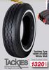 Tackies Tyre 195R14T3000 White Wall EMS.TKWSW14003-Each