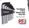 TomiHawk 9Pce Metric Hex Key Set FED.AKT73001-Per Set