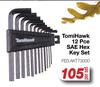 TomiHawk 12Pce SAE Hex Key Set FED.AKT73000-Per Set