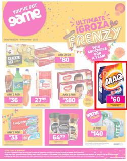 Game Inland Food : Ultimate iGroza Frenzy (4 November - 10 November 2020), page 1