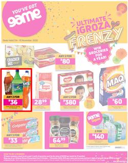 Game Western Cape Food : Ultimate iGroza Frenzy (4 November - 10 November 2020), page 1