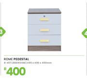 Rome Bedroom Pedestal 495 x 400 x 450mm 8-497