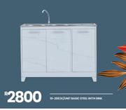 Basic Steel With Sink K/Unit 10-208
