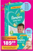 2Pampers Active Baby Jumbo Pack Disposable Nappies-Per Pack