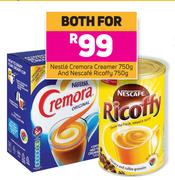 Nestle Cremora Creamer 750g & Nescafe Ricoffy 750g-For Both