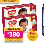 Huggies Gold Disposable Nappies Jumbo Pack-For Any 2