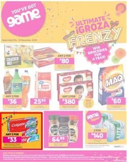 Game Kwa-Zulu Natal Food : Ultimate iGroza Frenzy (4 November - 10 November 2020), page 1
