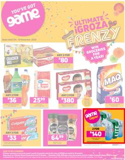 Game Kwa-Zulu Natal Food : Ultimate iGroza Frenzy (4 November - 10 November 2020), page 1