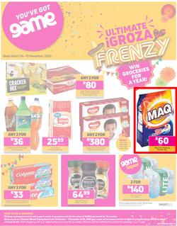 Game Kwa-Zulu Natal Food : Ultimate iGroza Frenzy (4 November - 10 November 2020), page 1